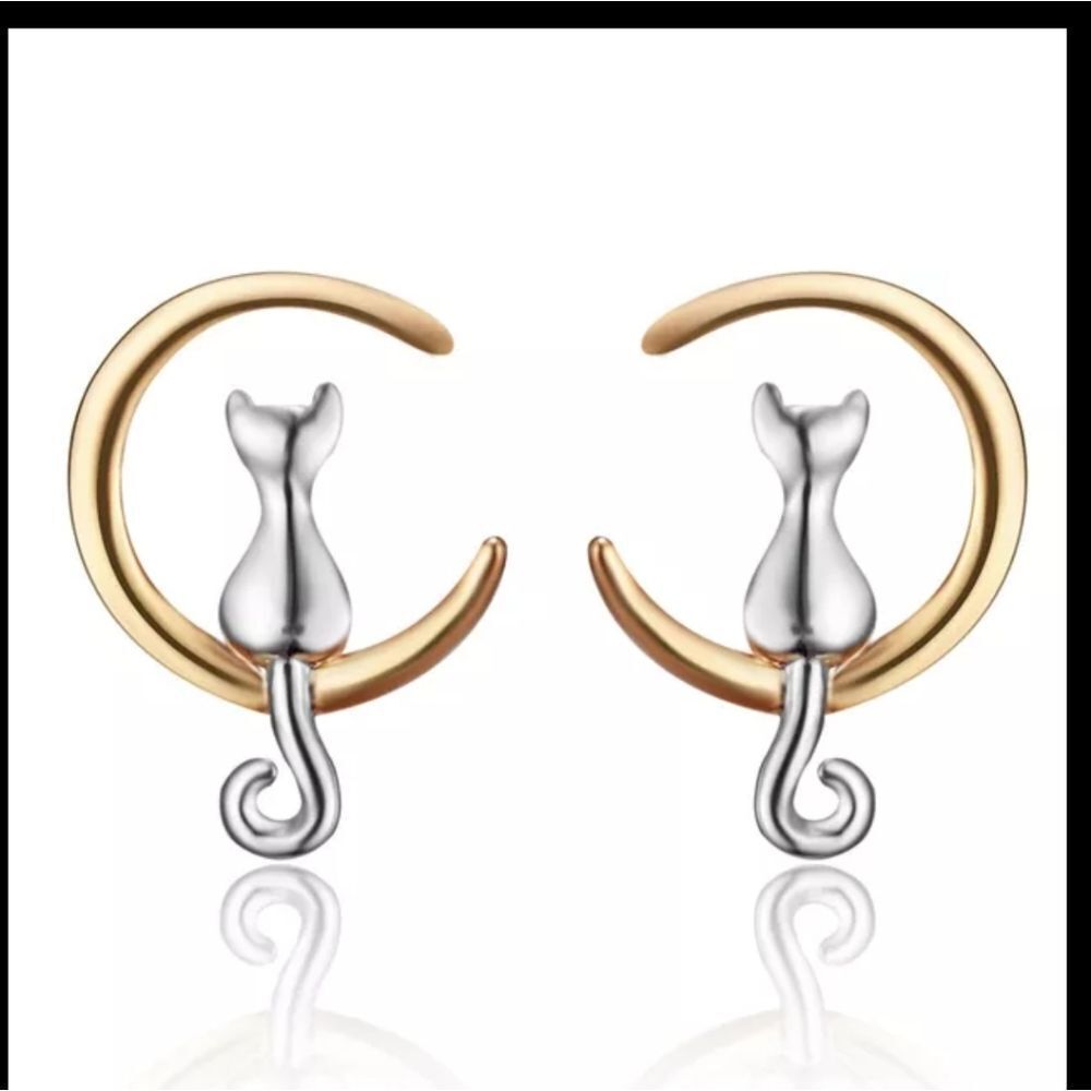 NWOT Kitty Earrings